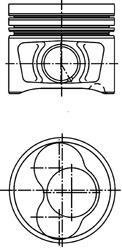 Поршень, комплект AUDI/SKODA/VW A4,Octavia,Superb,Caddy 2,0TDI 04-10 (1-2цил.) KOLBENSCHMIDT 40408600 (фото 1)