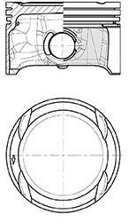 Поршень комплект VAG 1,4 16V 06- KOLBENSCHMIDT 40839620