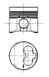 Поршень 0.5мм KOLBENSCHMIDT 91 429 620