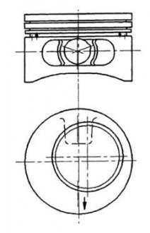 Поршень KOLBENSCHMIDT 92123620