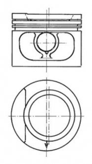 Поршень, комплект AUDI -99 KOLBENSCHMIDT 93876620