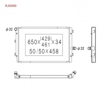 Радиатор охлаждения двигателя KOYORAD PL452659