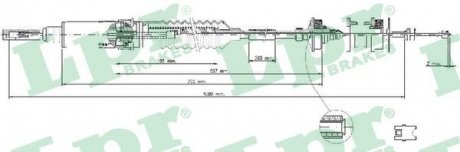 Тросик сцепления LPR C0240C