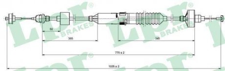 Трос зчеплення LPR C0260C