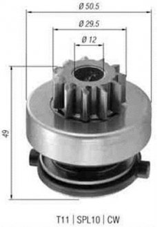 Бендікс стартера MAGNETI MARELLI 940113020366