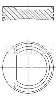 Поршень MAHLE / KNECHT 0102901 (фото 1)