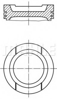 Поршень Mahle AUDI/SEAT/SKODA/VW 1,6i 94-02 MAHLE / KNECHT 0330101