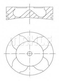 A_Поршень Mahle AUDI MAHLE / KNECHT 0334112