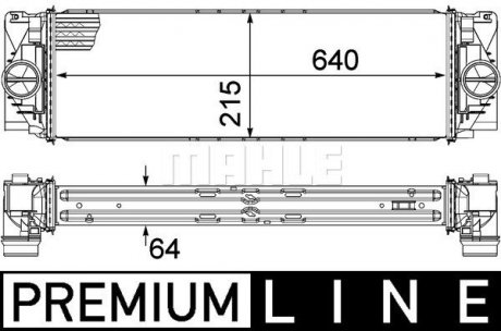 Интеркулер Mahle MAHLE / KNECHT CI 368 000P