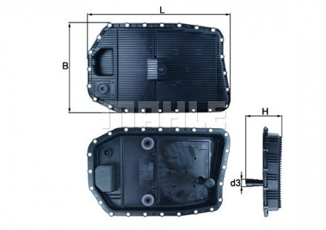 Фильтр АКПП BMW/ZF GA6HP19Z/ 6-speed gear MAHLE / KNECHT HX154 (фото 1)