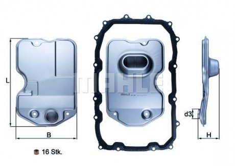 Фільтр АКПП Audi/VW "3,0 "07-10 MAHLE / KNECHT HX 160KIT