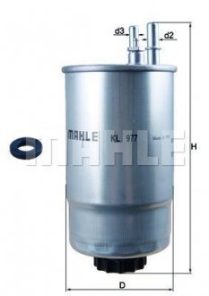 Топливный фильтр MAHLE / KNECHT KL977