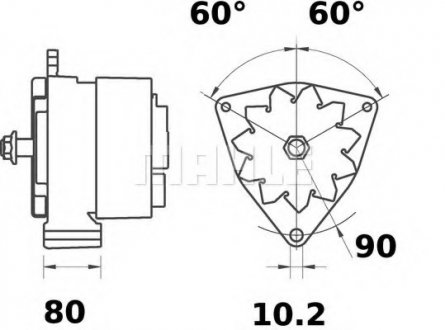 Автозапчасть MAHLE / KNECHT MG 460