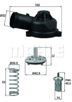 Термостат MAHLE / KNECHT TI 244 83 D (фото 1)