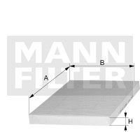 Фильтр салона MANN CUK23024