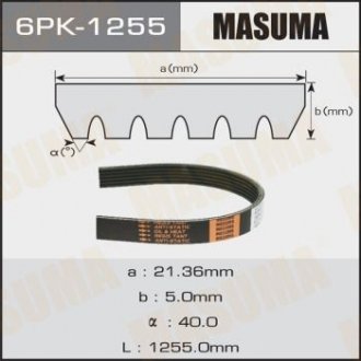 Ремінь поліклінової MASUMA 6PK1255