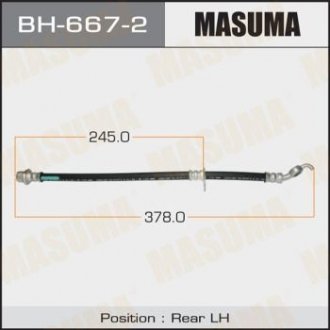 Шланг гальмівний MASUMA BH6672