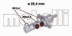 Главный тормозной цилиндр Metelli 05-0543