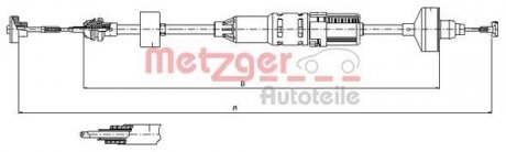 Трос сцепления METZGER 10.3443