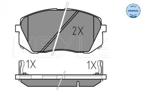 Тормозные колодки MEYLE 025 245 0116/W