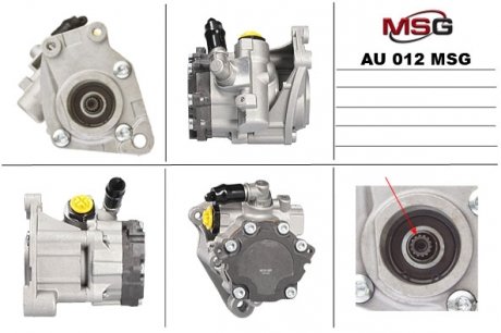 Насос ГПК новий AUDI A6 (4F2, C6) QUATTRO 04-05,A4 (8EC, B7) 04-08,A4 AVANT (8E5, B6) 03-04 MSG AU012