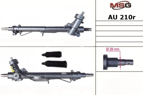 Рулевая рейка с ГПК AUDI A4 (8D2, B5) 1994-2000,SKODA SUPERB 2001-2008, VW PASSAT 1996-2000 MSG AU210R