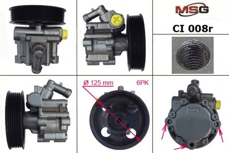 Насос ГПК відновлена CITROEN C5 01-04,C5 04-,C5 Break 01-04,C5 Break 04-;FIAT SCUDO 07-,SCUDO фургон MSG CI008R