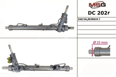 Рулевая рейка с ГПК DACIA Duster 2010-,RENAULT Duster 2010- MSG DC202R