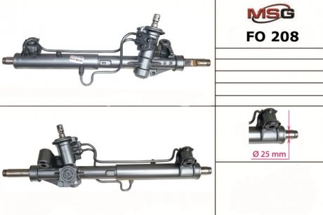 Рульова рейка з ГПК FORD TRANSIT CONNECT (P65_, P70_, P80_) 02-13; FORD TOURNEO CONNECT I 02-13 MSG FO208