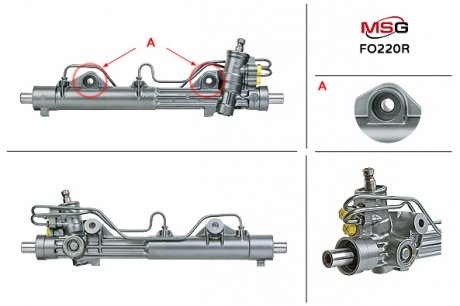 Рульова рейка з ГПК FORD KA 2004-2008 MSG FO220R