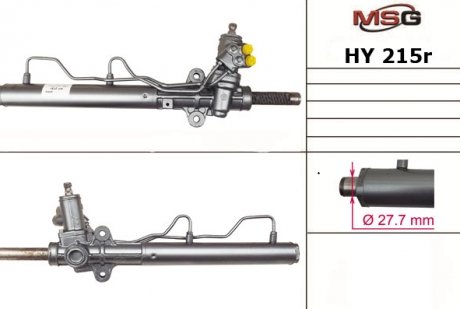 Рульова рейка з ГПК HYUNDAI TUCSON (JM) 04-10;KIA SPORTAGE (JE_) 04- MSG HY215R