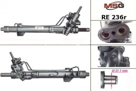 Рульова рейка з ГПК RENAULT LAGUNA 01-07 MSG RE236R