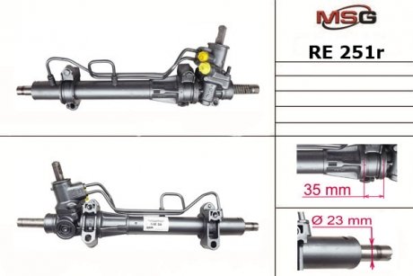 Рулевая рейка с ГПК RENAULT Clio 1998-2005,RENAULT Symbol 2005- MSG RE251R