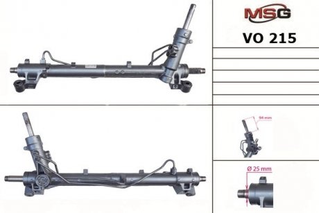 Рульова рейка з ГПК нова VOLVO C30 06-,S40 II (MS) 04-,V50 (MW) 04- MSG VO215