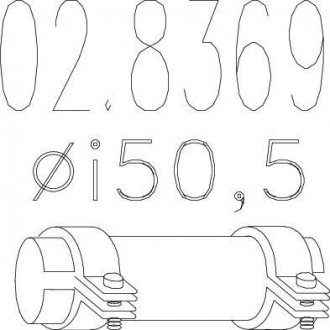 Муфта вихлопної системи MTS 02.8369