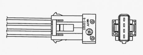 Лямбда-зонд NTK (OZA608-U2) CITROEN/FIAT/PEUGEOT C3/Fiorino/207 "1,1-1,4 "96>> NGK 0070