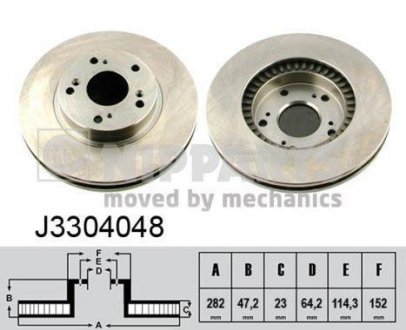 Тормозной диск NIPPARTS J3304048