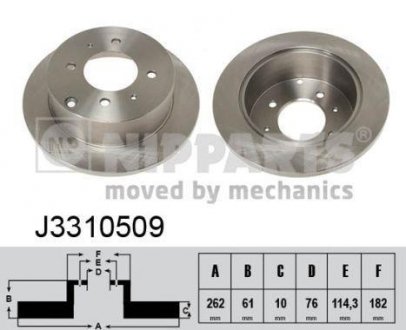 Тормозной диск NIPPARTS J3310509