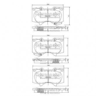 ТОРМОЗНЫЕ КОЛОДКИ NIPPARTS J3602109