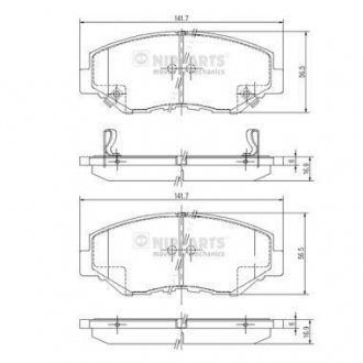 ТОРМОЗНЫЕ КОЛОДКИ NIPPARTS J3604061