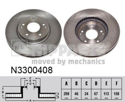 Тормозной диск NIPPARTS N3300408