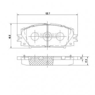 Гальмівні колодки NIPPARTS N3602127