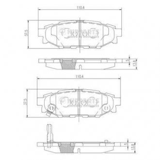 Гальмівні колодки NIPPARTS N3617004