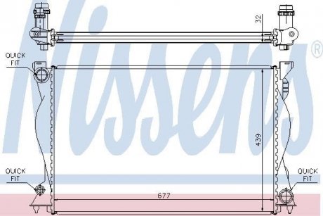 Радиатор NISSENS 60234A