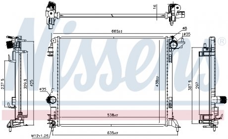 Радиатор NISSENS 606472