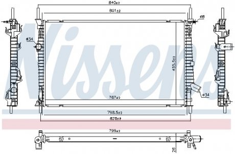 Радіатор NISSENS 606537