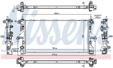 Радиатор NISSENS 606554