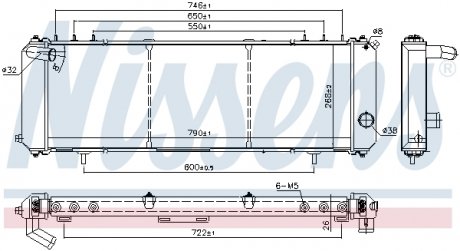 Радиатор охлаждения NISSENS 61008