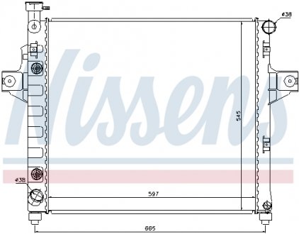 Радиатор охлаждения NISSENS 61009