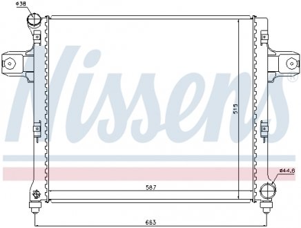 Радиатор охлаждения NISSENS 61022